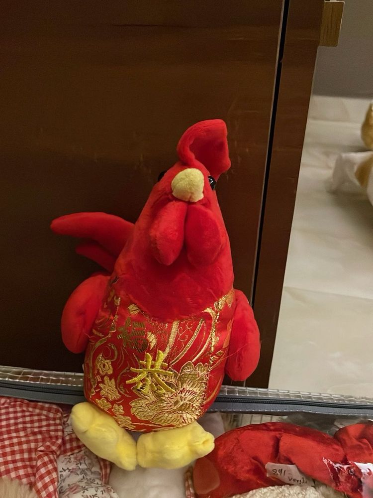 Red Rooster Plush Toy