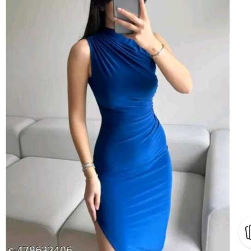blue dress