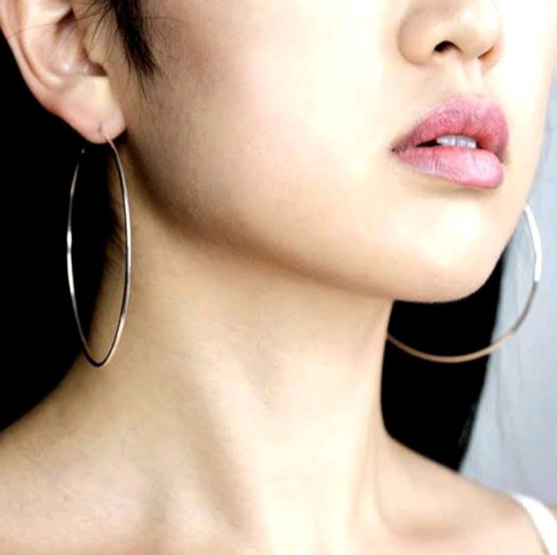 Silver Hoop Earrings
