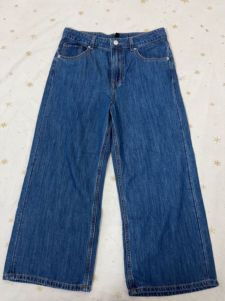 Wide Leg Denim Jeans