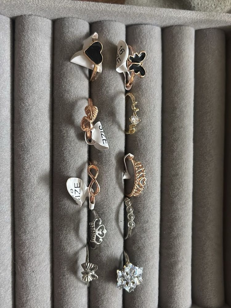 Assorted Fashion Rings Set