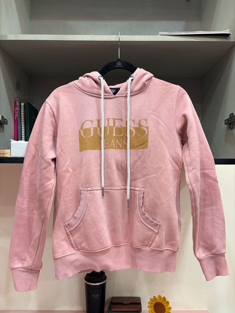 Guess Jeans Pink Hoodie