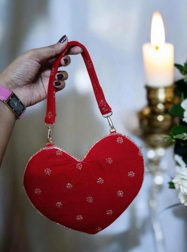Velvet Heart Party Bag