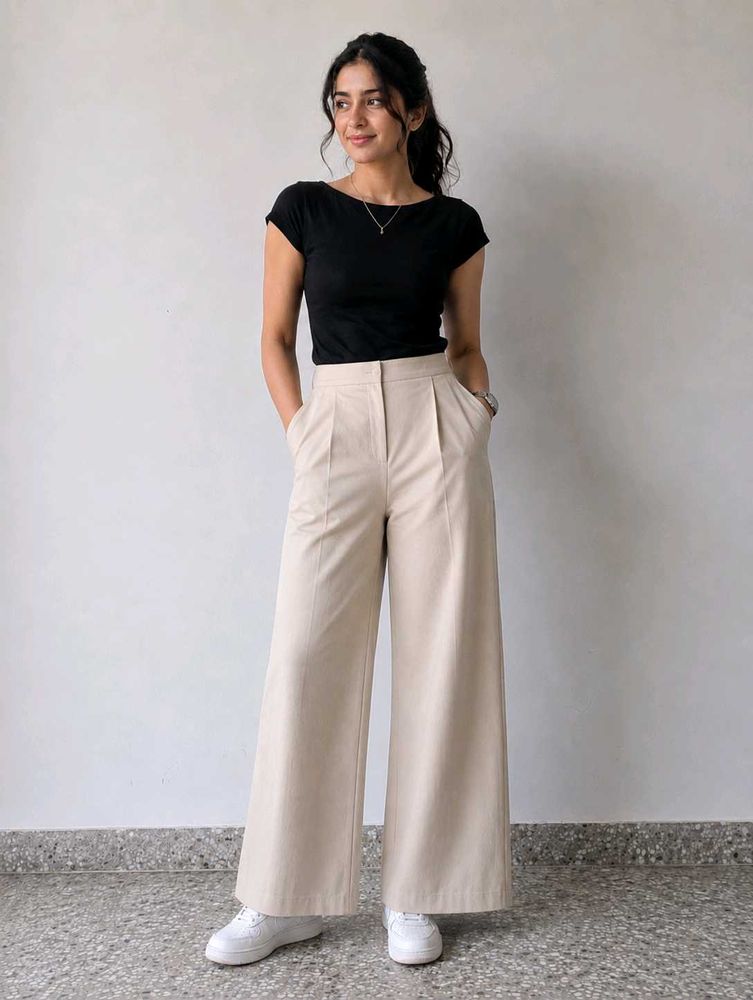 Women Beige Trousers