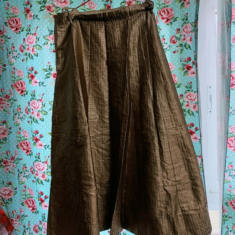 Elegant Brown Maxi Skirt
