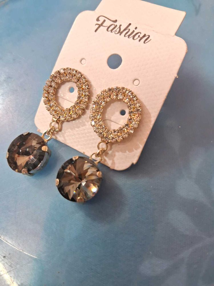 Glamorous Circle Drop Earrings