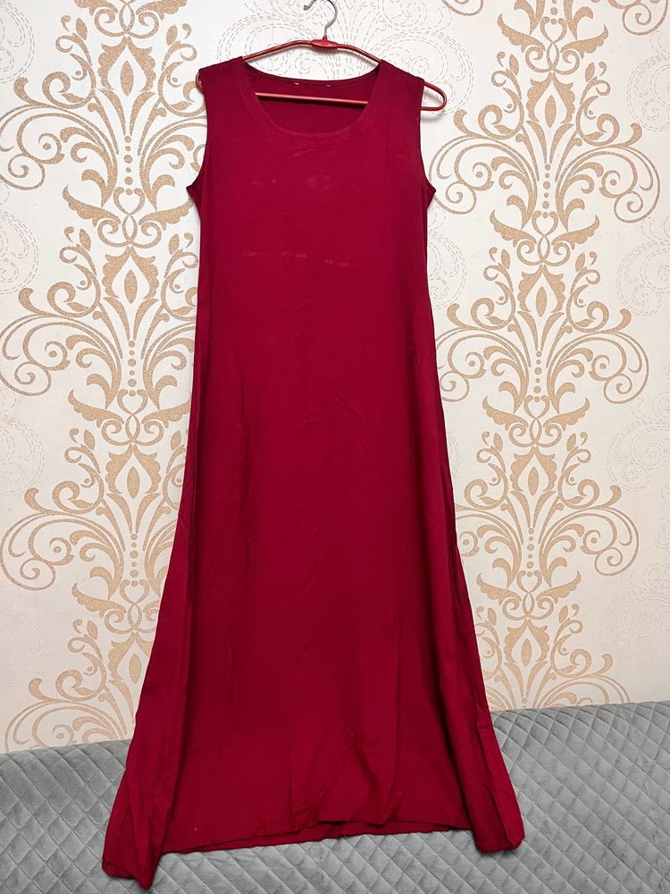 Maroon Kurta Set