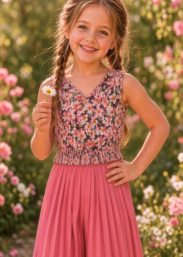 Floral Print baloon Crop top with Palazzo Pants