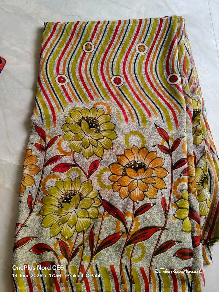 2 Used Nylon Saree - Mint Condition