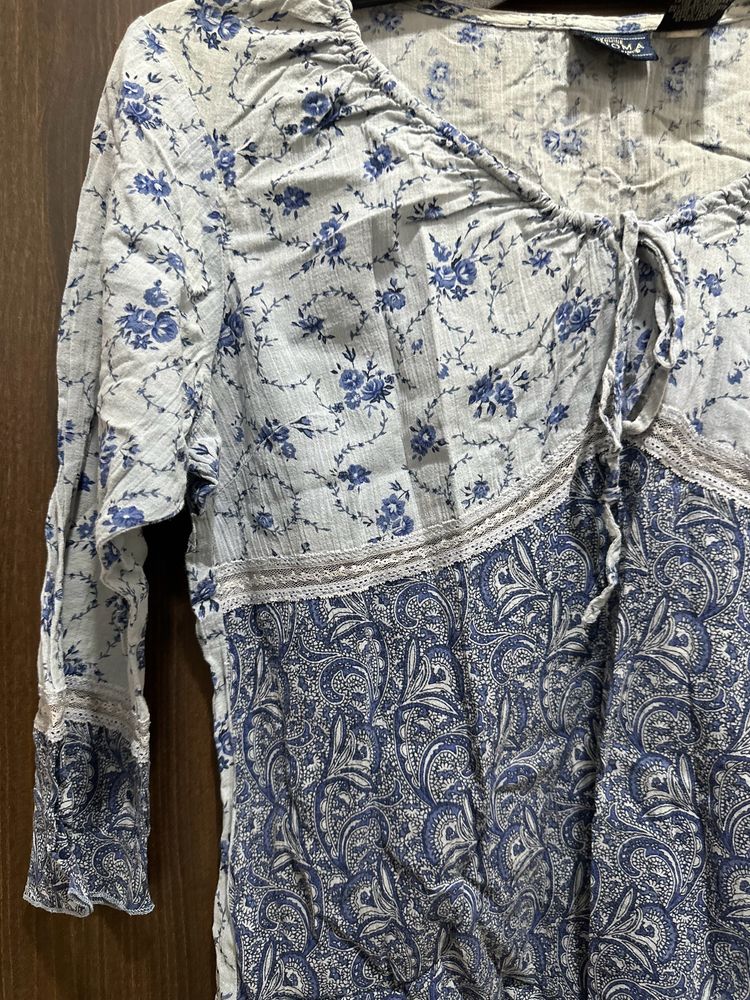 Ladies Designer Blue Top