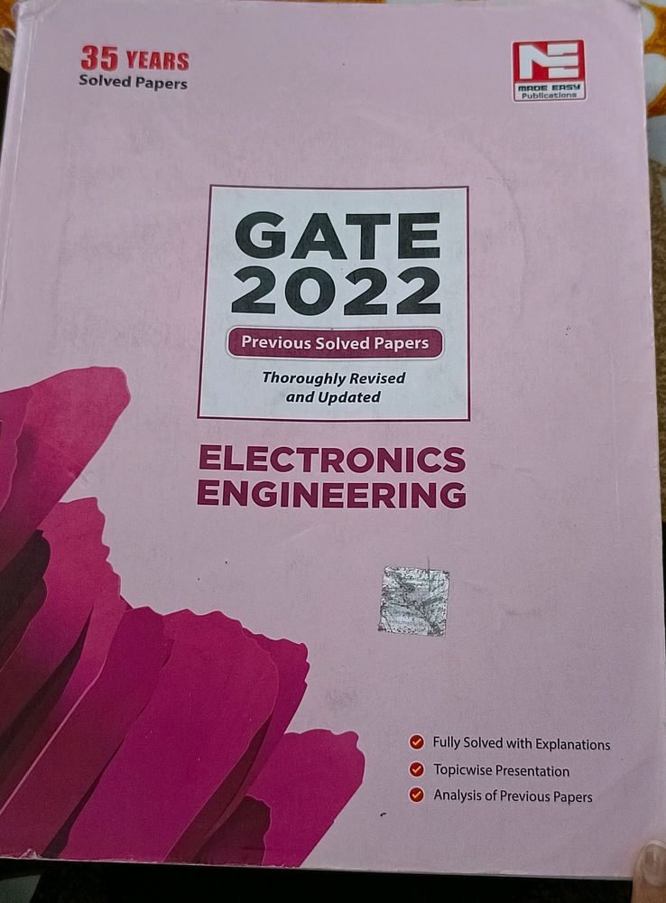 GATE 2022 SOLVED PAPER BOOK