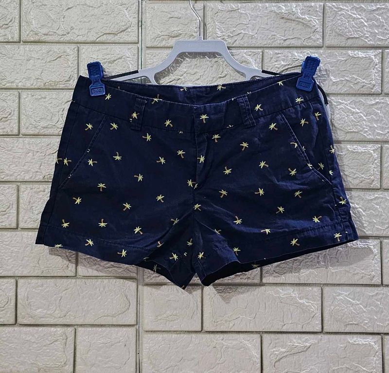 UNIQLO Mid-Rise Printed Micro Chino Shorts