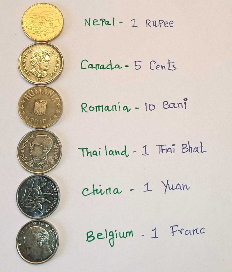 Set Of 6 UNC Condition Foreign Coins