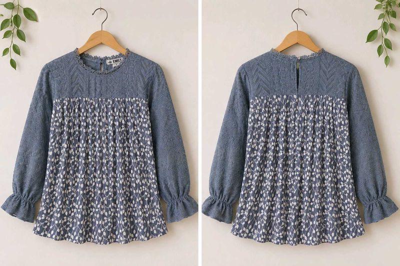 Boho Print Long Sleeve Top