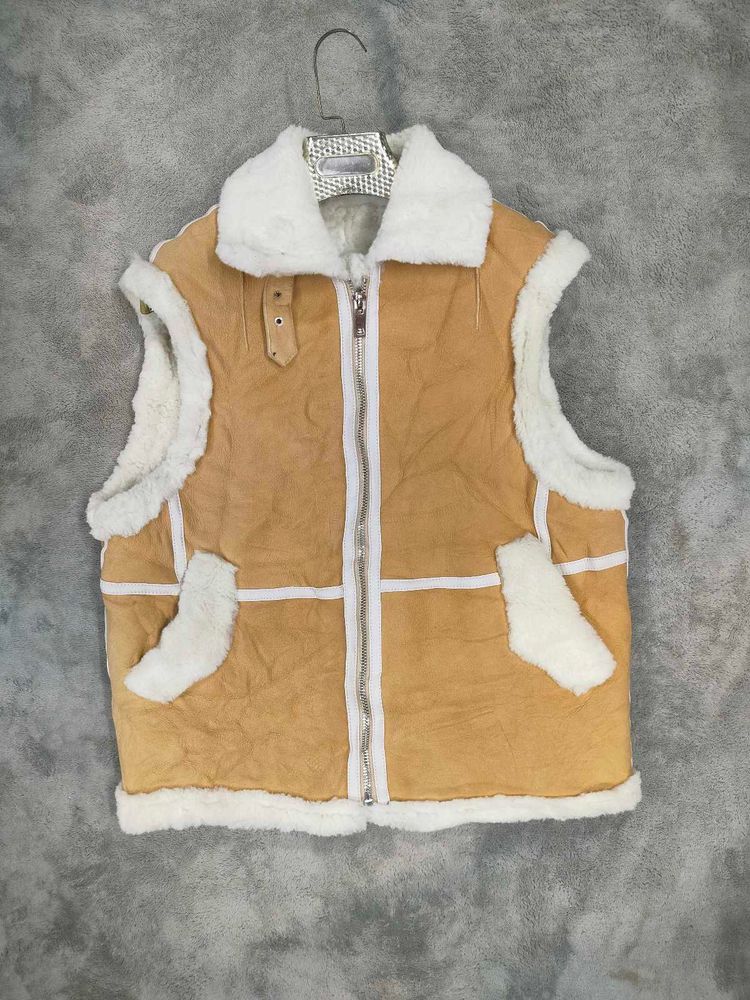 Suede Sherpa Lined Vest