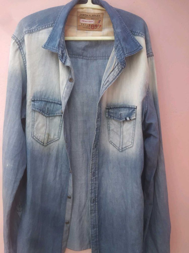 Stylish Blue Denim Shirt