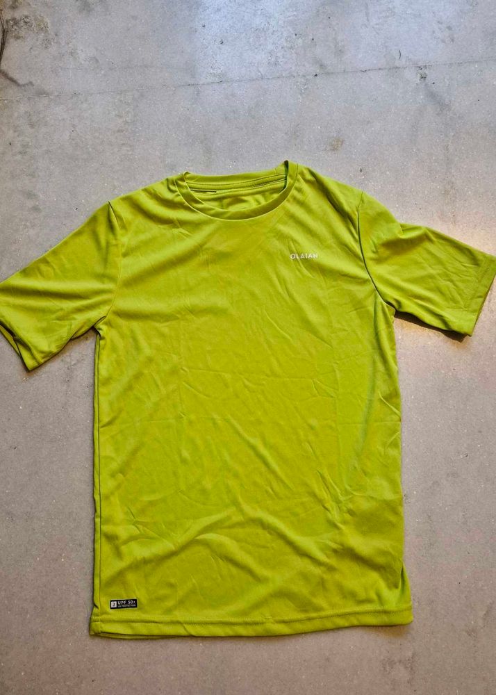 quick dry sports Lime Green T-Shirt