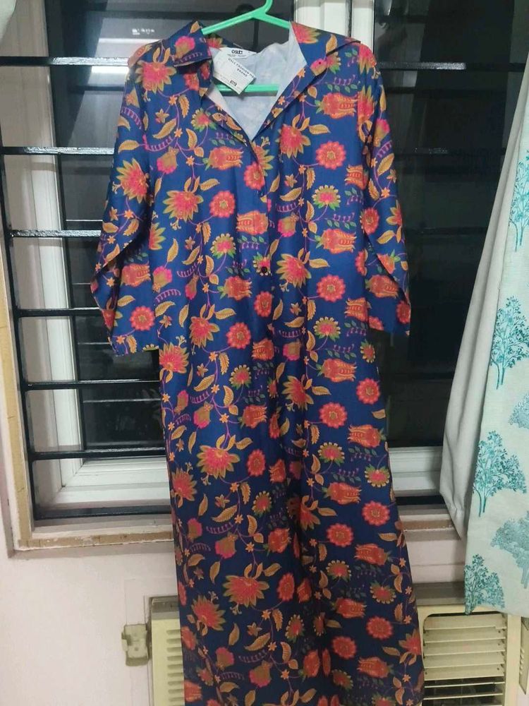 Beautiful Blue Floral Kurta