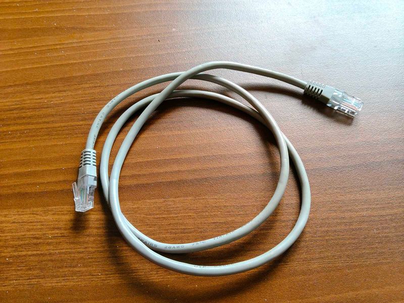 RJ45 male connectors on both ends