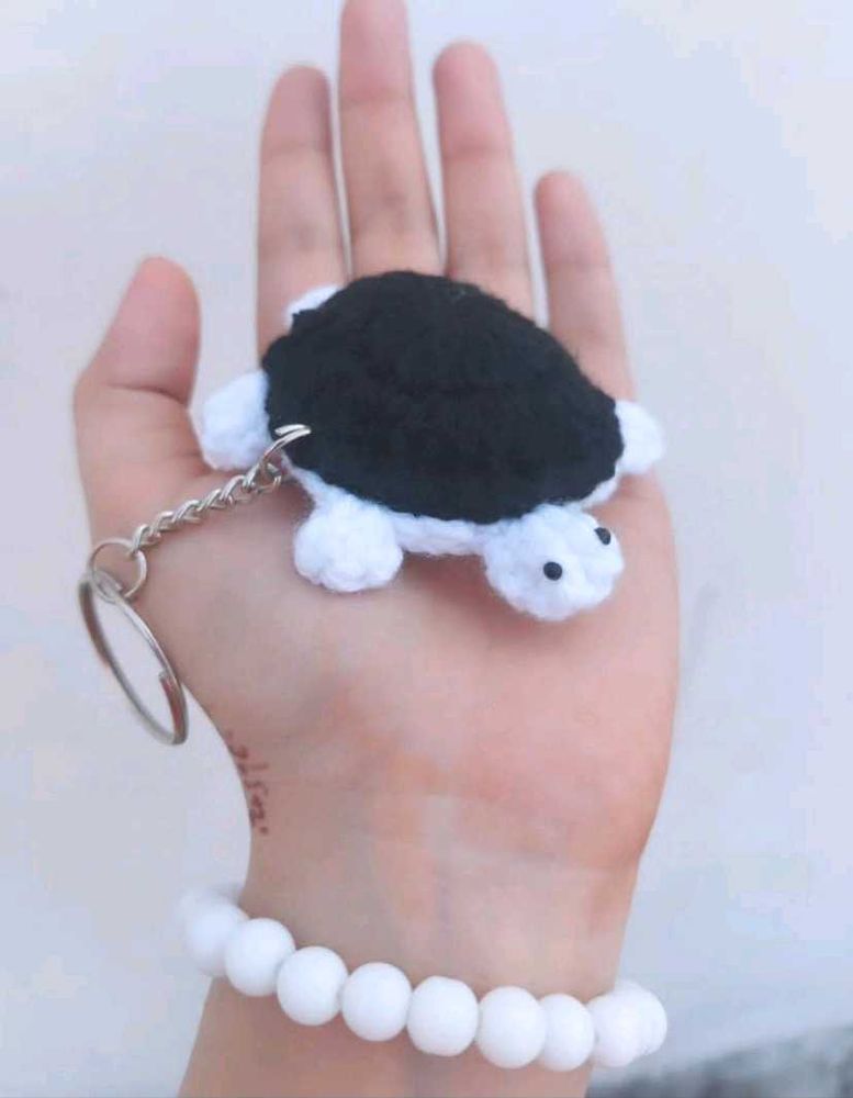 Crochet Turtle Keychain