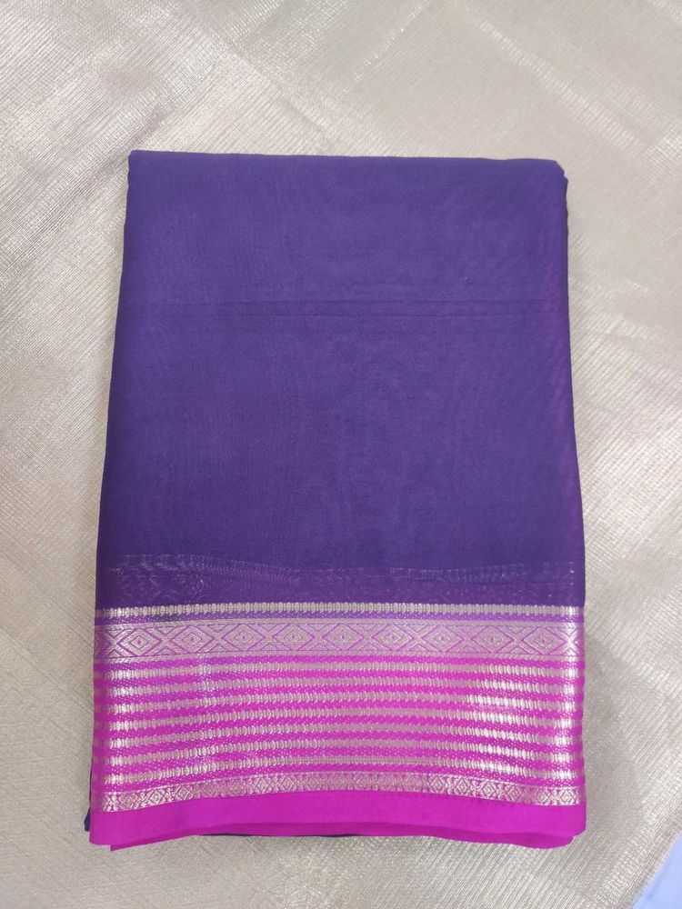 Mysore crepe silk saree