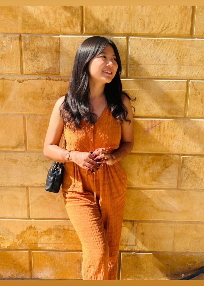 Stylish Orange Jumpsuit
