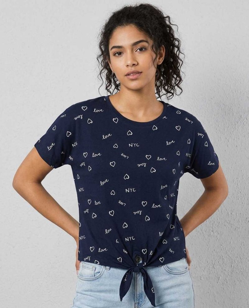 Tie-Front crop top
