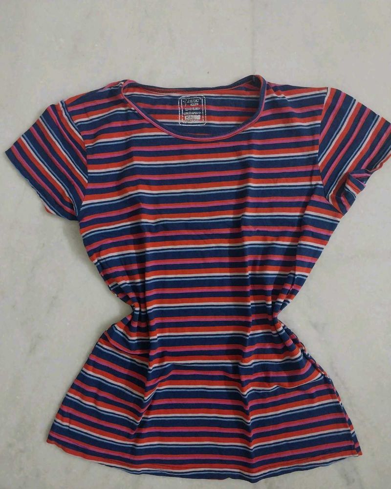 Striped Short Sleeve T-Shirt