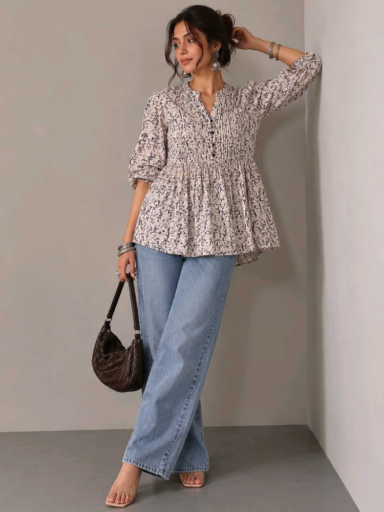 Chic Printed Kurti Top