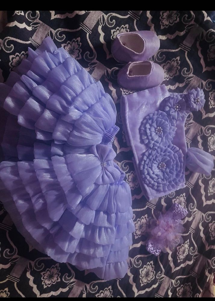 Baby Girl Lavender Tutu Set