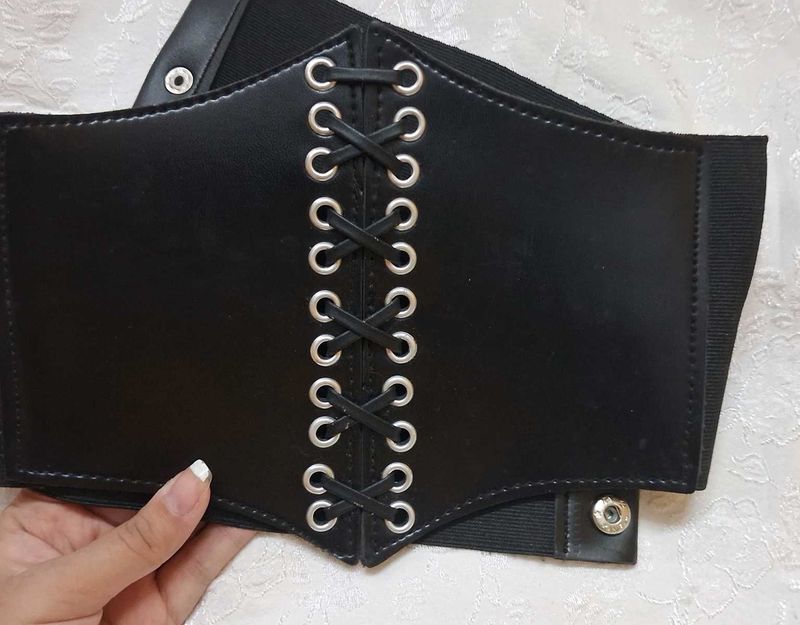 Gothic Lace-Up Corset Belt