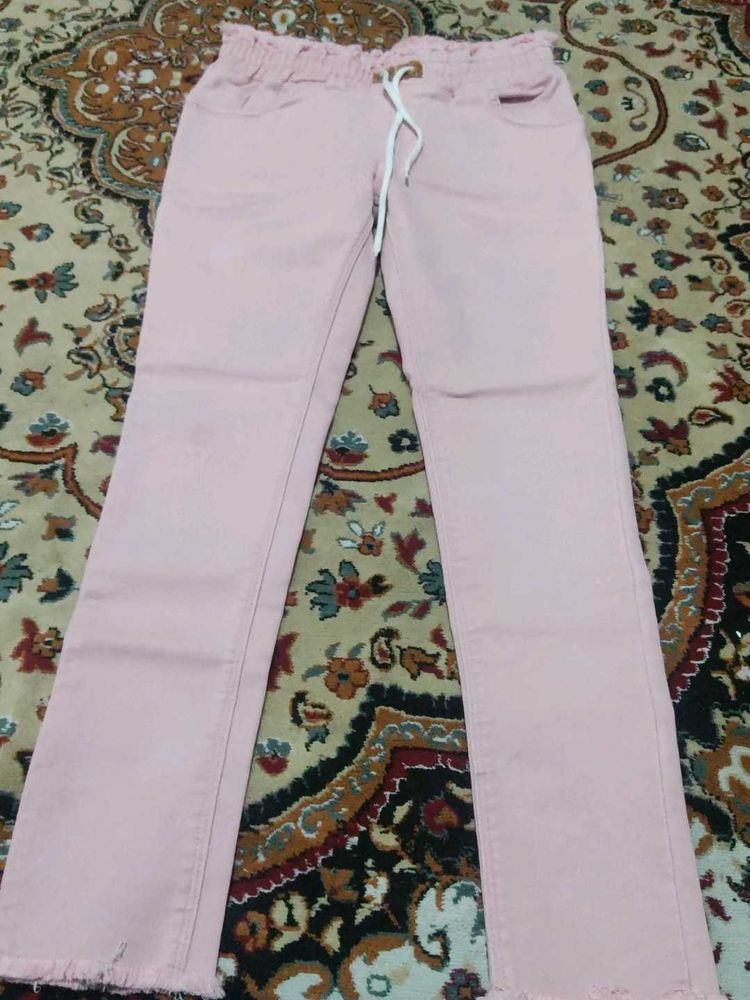 Pink and orange  Jeans