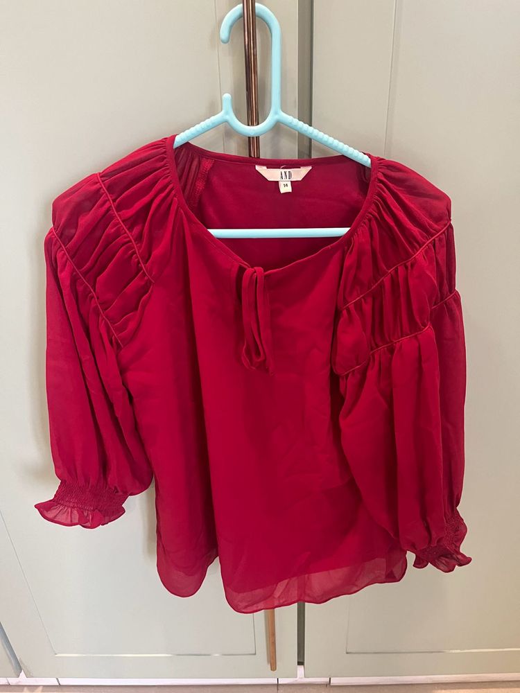 Chic Red Blouse