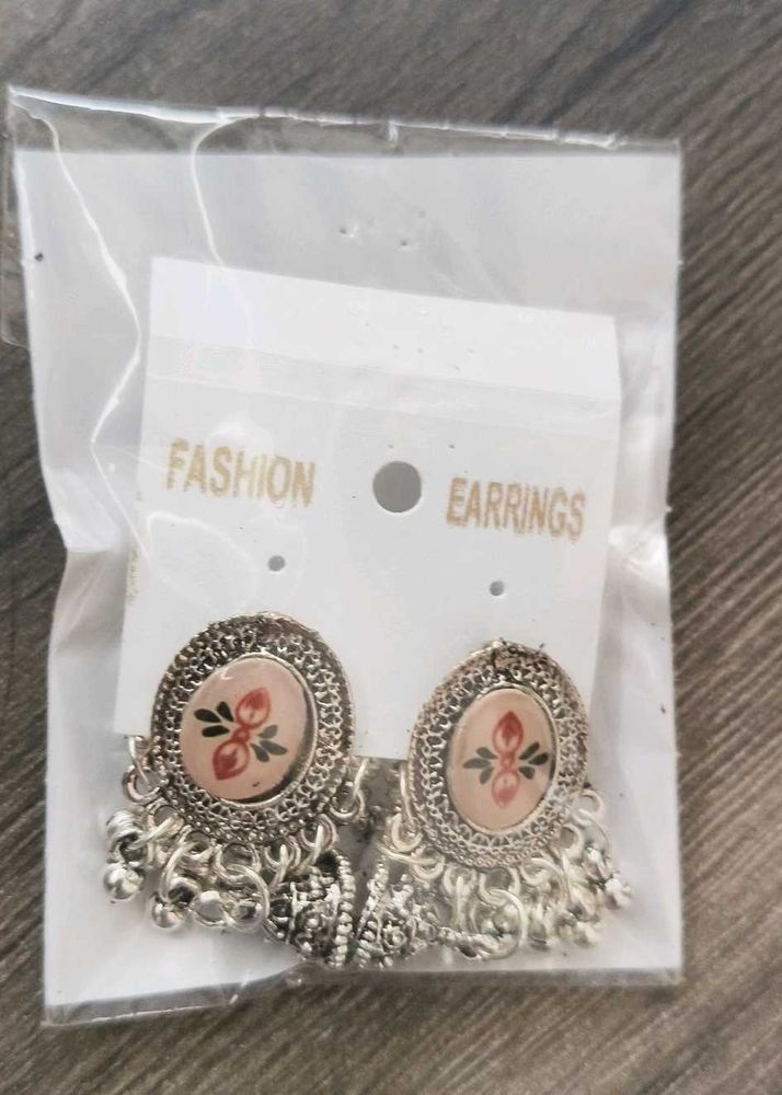 Boho Jhumka Earrings