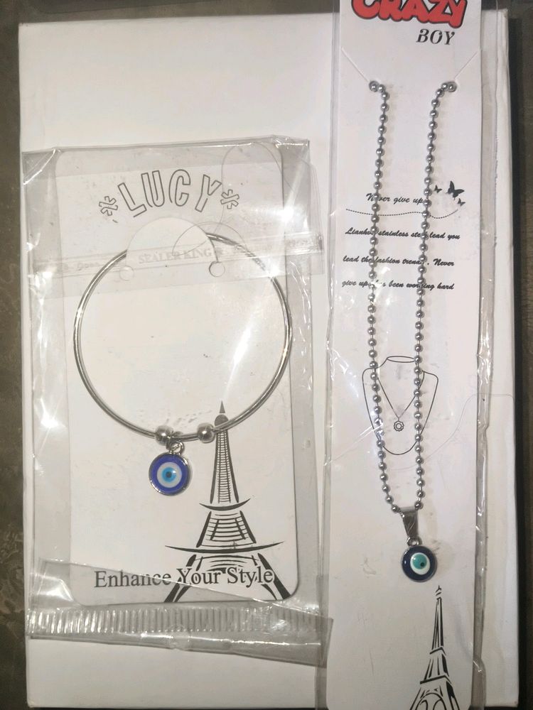 Evil Eye Bracelet And Pendent For Girls / Women's