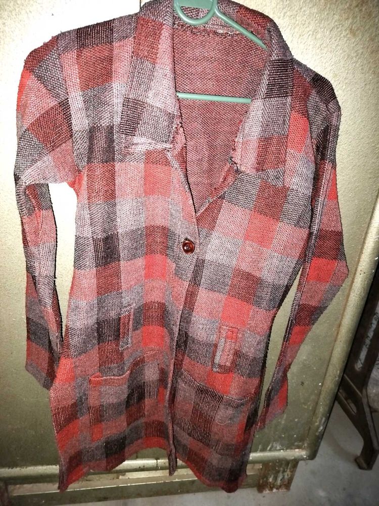 Plaid Long Sleeve Jacket