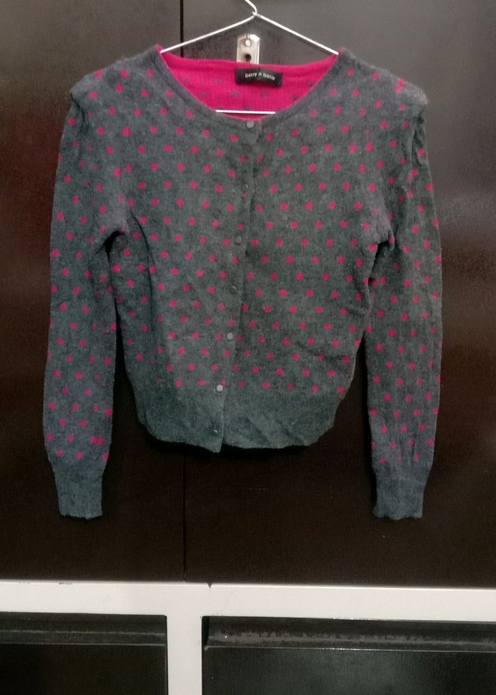 Grey Short Cardigan For Girls Nd Women