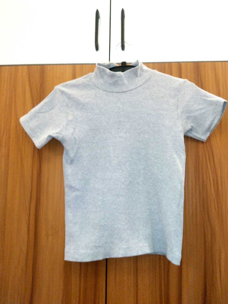turtle neck bodycon top fitted