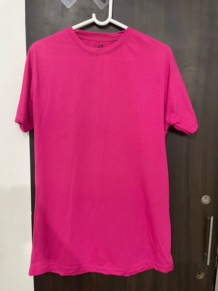 Vibrant Pink H&amp;M T-Shirt
