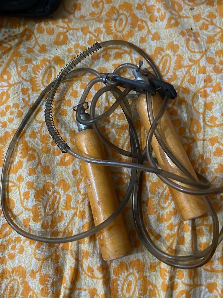 Vintage Wooden Handle Jump Rope