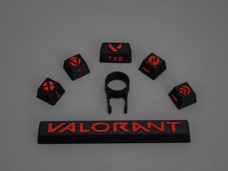 Valorant Keycaps Set 3d printed