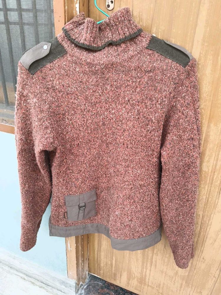 Unique Knit Turtleneck Sweater