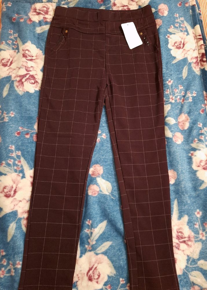 Thick Material Pant Trouser Jeggings Office Wear