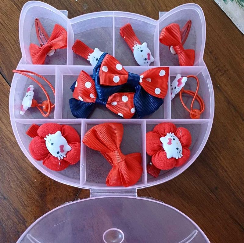 Hello Kitty Korean Hair Clips Set for kids