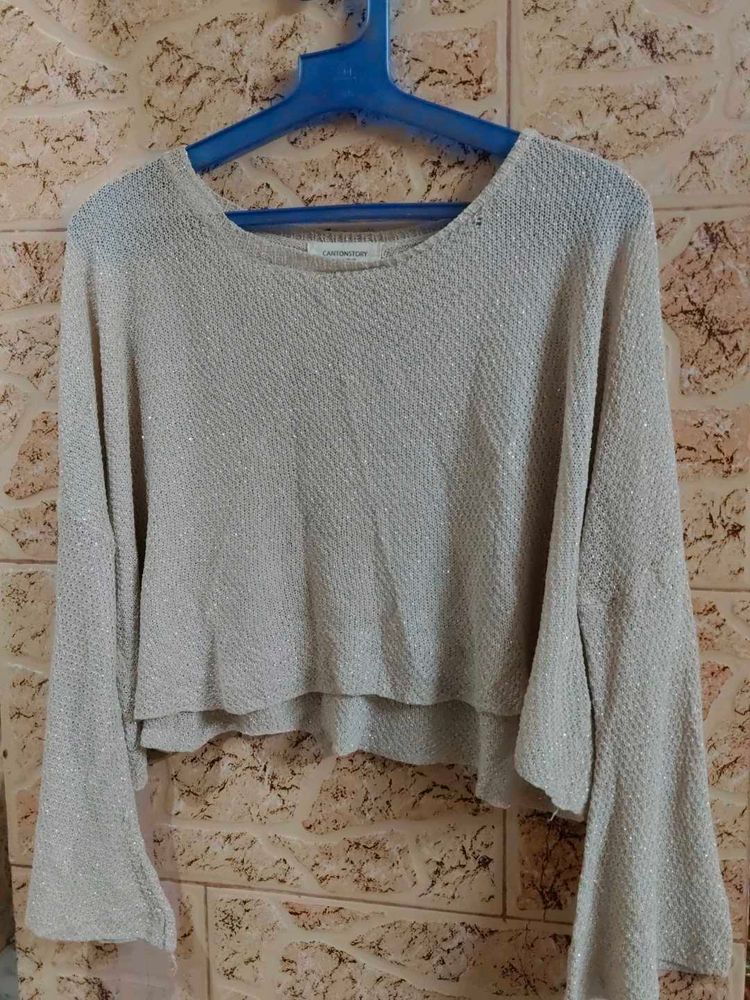 Sparkly Cropped Sweater