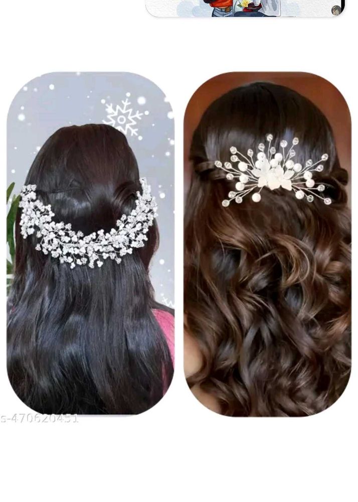 Sparkling Bridal Hair Comb &amp; Clip Set