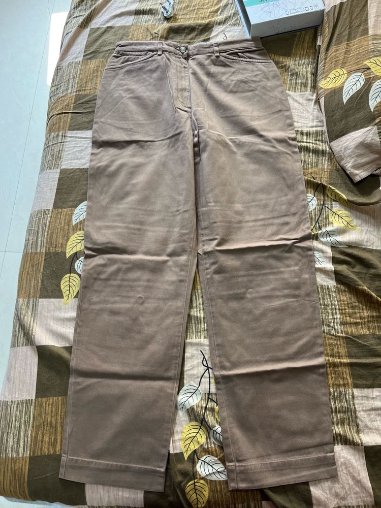 Brown Straight Leg Pants - Unused