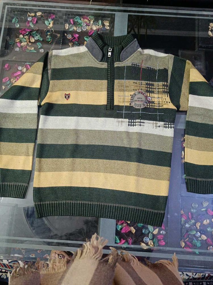 Striped Pullover Sweater for Boys