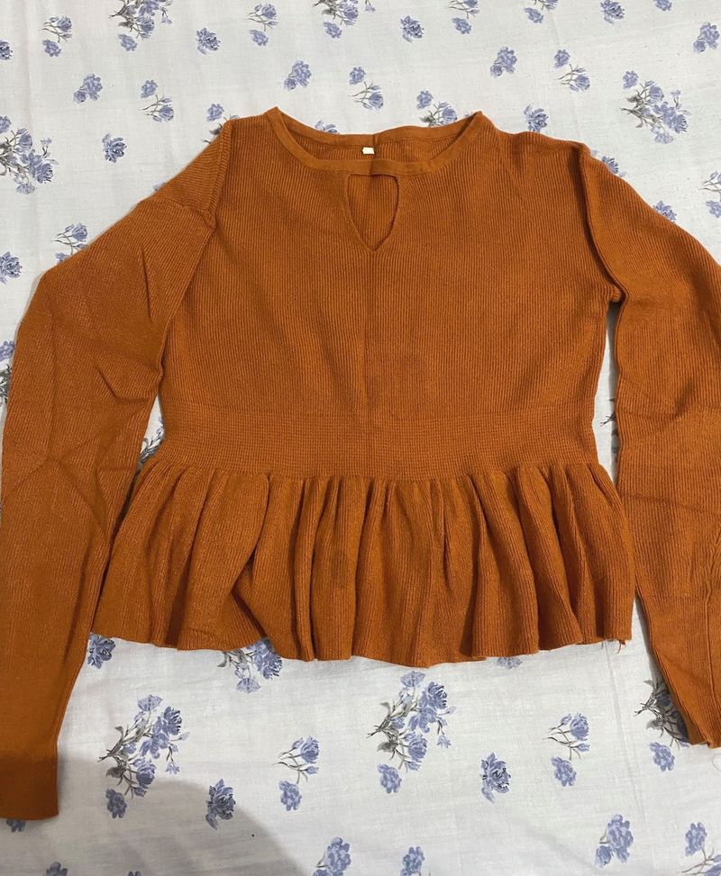 Peplum Knit Top