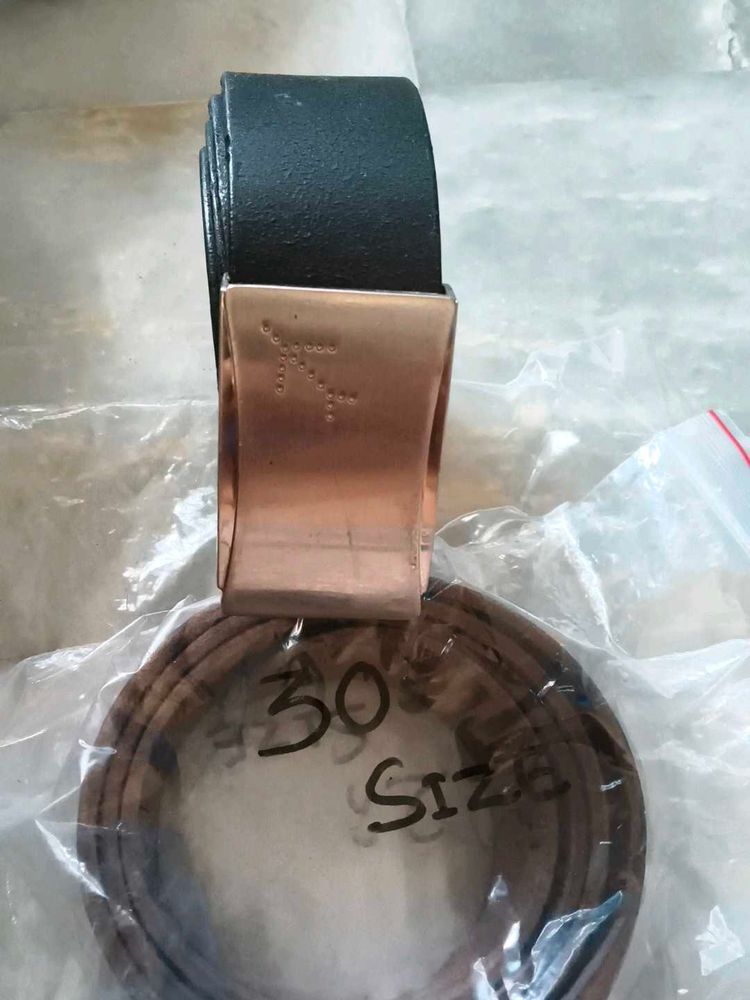 Classic Black Belt with Copper Buckle